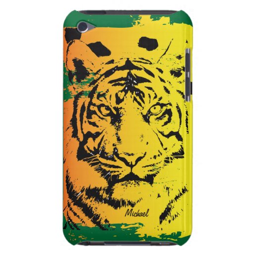 Tiger Face iPod 4 Case Barely There iPod Covers