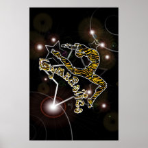 Tiger Gymnastics Poster