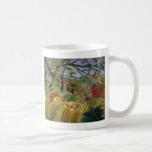 Tiger in a Tropical Storm (Surprised!) Rousseau Mugs