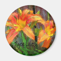 Tiger Lilies Magnet