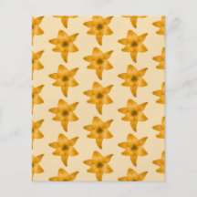 Tiger Lily Pattern. Personalised Flyer