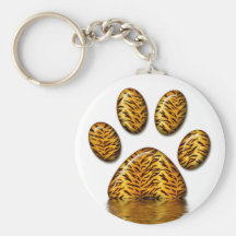 Tiger Paw #2 Keychain