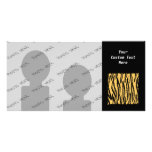 Tiger Print Pattern. Orange and Black. Photo Greeting Card