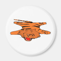 Tiger Rug Fridge Magnets