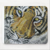 Tiger Wildlife Art Necklace mousepads