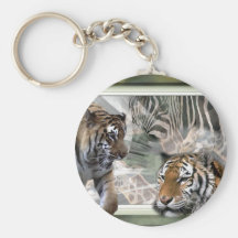 Tiger, Zebra, Giraffe, Lovers Gifts Keychain