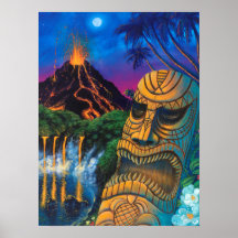 Tiki God Print