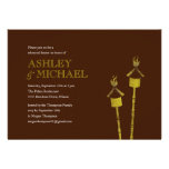 Tiki Torch Rehearsal Dinner Beach Invitations