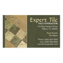 Tile Contractor Business Card