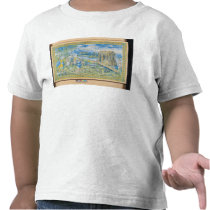 Tile depicting the Story of Noah t-shirts