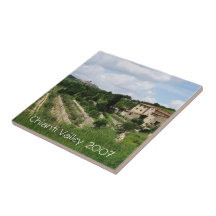 Tile - Tuscan Vineyard and Hill Town