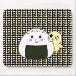 Tiled Onigiri and Chick Mousemats