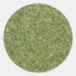 tiles green round sticker