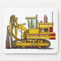 Tiling Machine Construction Mouse Pad