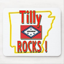 Tilly Rocks ! (red) Mousepads