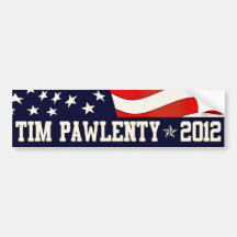 Tim Pawlenty 2012  Bumper Sticker