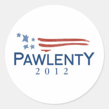 Tim Pawlenty 2012 Round Sticker