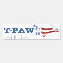 Tim Pawlenty 2012 T-PAW Bumper Sticker