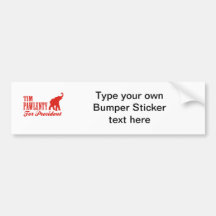 TIM PAWLENTY FOR PRESIDENT (GOP) BUMPER STICKERS