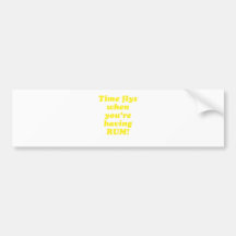 Time Flys When Youre Having Rum Bumper Stickers
