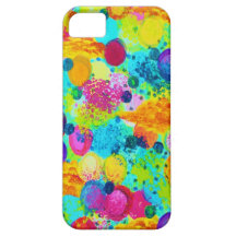 TIME FOR BUBBLY - Colourful Bright Bold Abstract iPhone 5 Cases