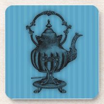 Time for Tea #3 Teapot Beverage Coasters