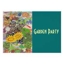 Time Spent in the Garden, Garden Party Invitation
