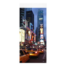 Time Square Taxis Custom Rack Card