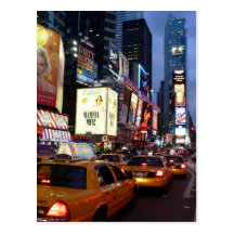 Time Square Taxis Postcards