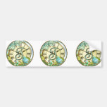 timeless bluebird whimsy initial letter T Bumper Sticker