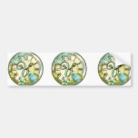 timeless bluebird whimsy initial letter U Bumper Stickers