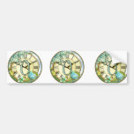 timeless bluebird whimsy initial letter V Bumper Stickers