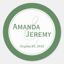 Timeless Round Sticker - Sage Green