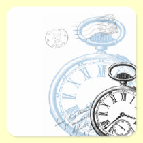 Timepiece Pocketwatch Sticker Tag Vintage Style stickers