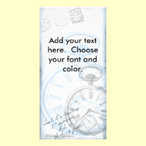 Timepiece Time Pocketwatch Picture Card Invites photo cards