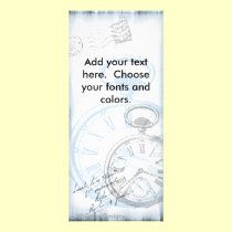 Timepiece Time Pocketwatch Rack Card rack cards