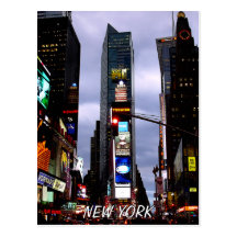 Times Square Postcard New York Souvenir Card