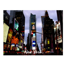Times Square Postcard New York Souvenir Card