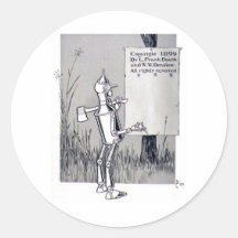 Tin Man Round Stickers