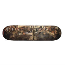 Tintoretto art custom skate board