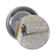 Tiny Businessman Button