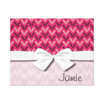 tiny chic doodle leaves design canvas prints