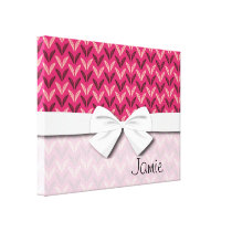 tiny chic doodle leaves design canvas prints