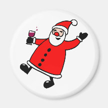 Tipsy Santa Fridge Magnets