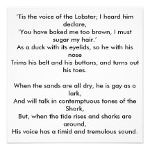 ’Tis the voice of the Lobster; I heard him decl... Custom Invites