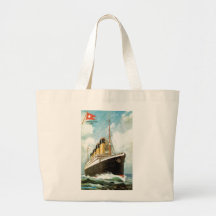 Titanic at Sea Canvas Bag