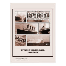 Titanic Centennial Memorial 1912-2012 Post Cards