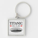 Titanic Ghost Ship Square Keychain