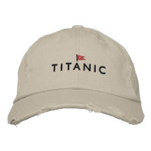 Titanic Hat with White Star Line Logo Baseball Cap