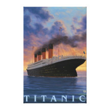 Titanic SceneWhite Star Line Gallery Wrapped Canvas